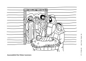 Zum Ausmalbild „Jesus im Stall - die Hirten kommen“ - Kindergottesdienst