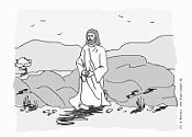 Zum Bild 'Jesus betet in der Wüste'