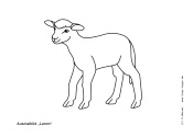 Ausmalbild Lamm - Kindergottesdienst
