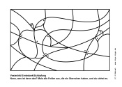 Zum Vexierbild &bdquo;Apfel und Banane&ldquo; für den Kindergottesdienst