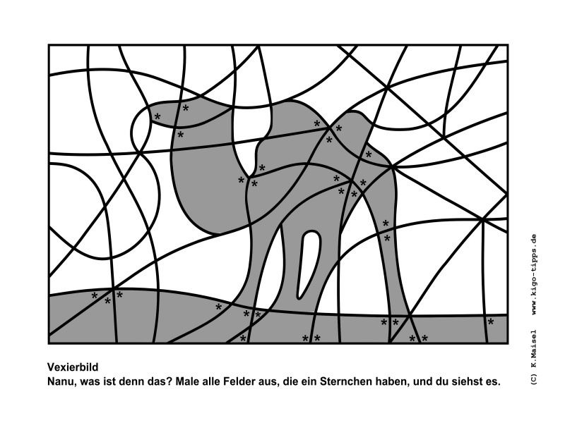 Abb. Vexierbild &bdquo;Kamel&ldquo; - Kindergottesdienst