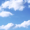Abb. Weiße Wolken im blauen Himmel - Kindergottesdienst