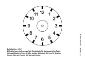 Schallplatten-„Uhr“ Zifferblatt zum Ausschneiden - Kindergottesdienst
