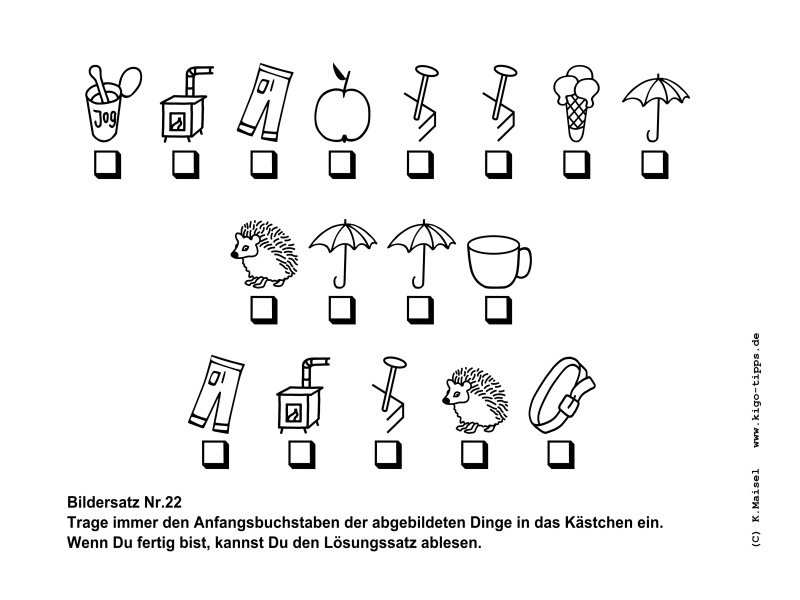 Vorschau Bildersatz Nr.22, Johannes der Täufer, Lösung: JOHANNES ISST HONIG - Kindergottesdienst