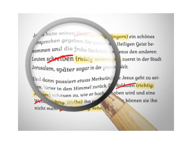 Abb. Teil der Fehlergeschichte Nr.5 Pfingsten - Kindergottesdienst