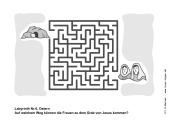 Labyrinth Nr.6, Ostern, Frauen gehen zum Grab - Kindergottesdienst