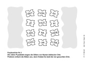 Puzzlewörter Nr.3, Lösung: JERUSALEM, BETHLEHEM, KANAAN, JERICHO - Kindergottesdienst