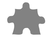Musterform für ein Seiten-Puzzlestück - Kindergottesdienst