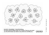 Vorschau Suchbild &bdquo;Herbstblätter&ldquo;, Lösung: NOAH, für den Kindergottesdienst